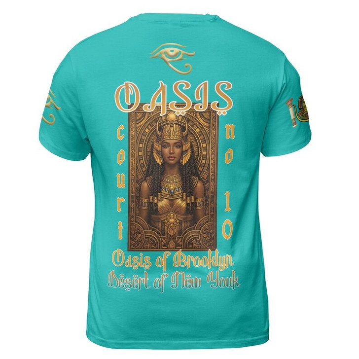 Personalized Court Name DOI Egyptian Ancient Sun Crown Goddess 3D Tshirt Shirt Size S-5XL
