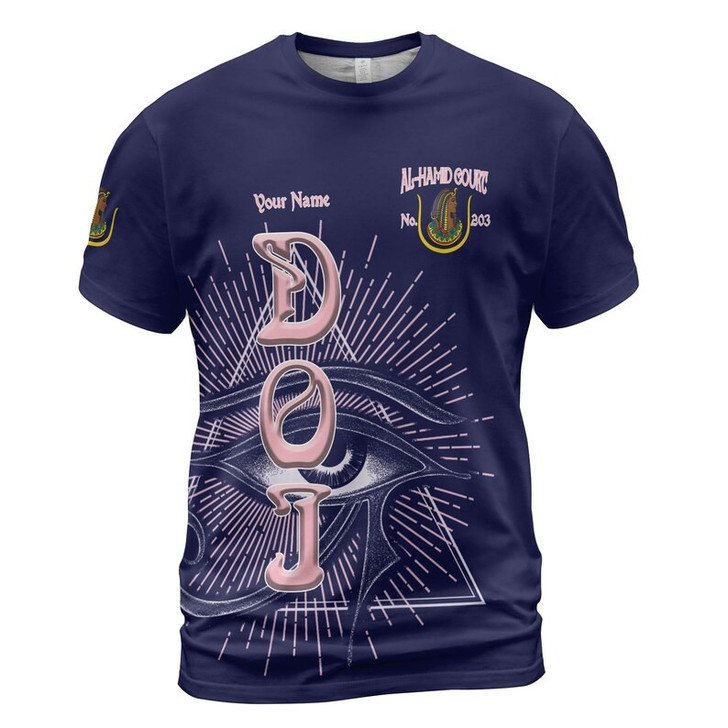 Personalized Court Name DOI Egyptian Ancient Sunset Sovereign 3D Tshirt Size S-5XL