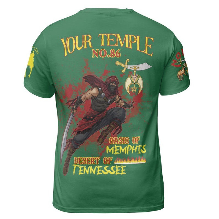Personalized Temple Name Nobles Mystic Shrine AEAONMS Born Man Created A Noble Freemasonry 3D T-shirt Size S-5XL