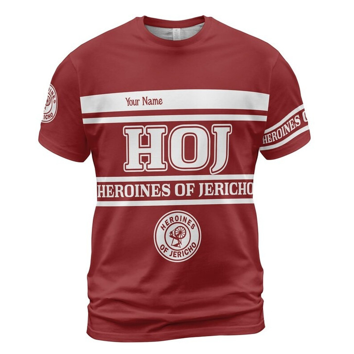 Personalized Court Name HOJ Heroines Of Jericho Sisterhood Freemason 3D T-shirt Size S-5XL
