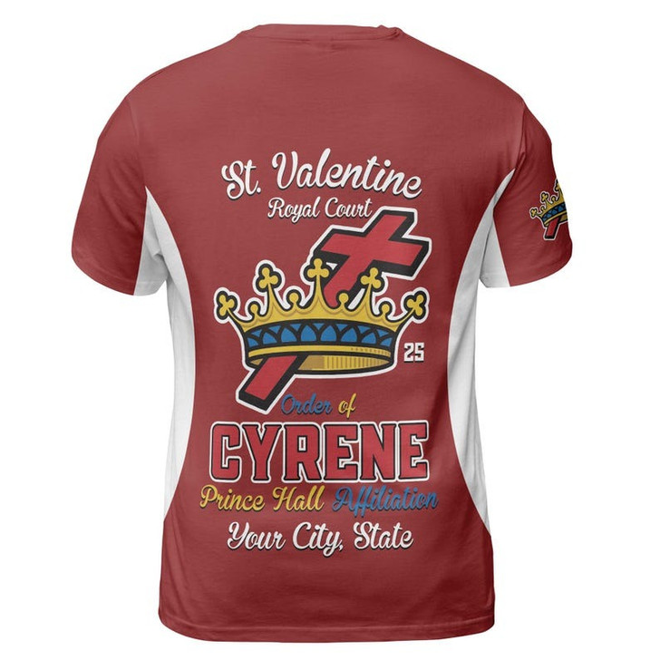 Personalized Court Name Order of the Cyrene Crusaders Prince Hall Affiliation 3D T-shirt Size S-5XL