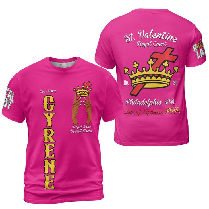 Personalized Court Name Order of the Cyrene Crusaders Royal Lady 3D T-shirt Size S-5XL