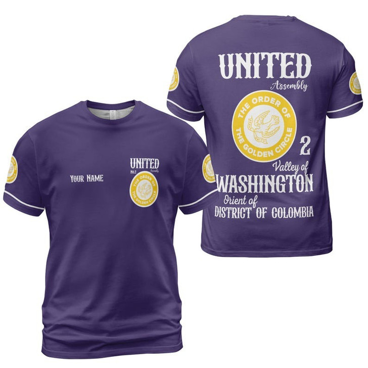 Customize Name OGC Order of the Golden Circle OES Sisters 3D T-shirt Size S-5XL