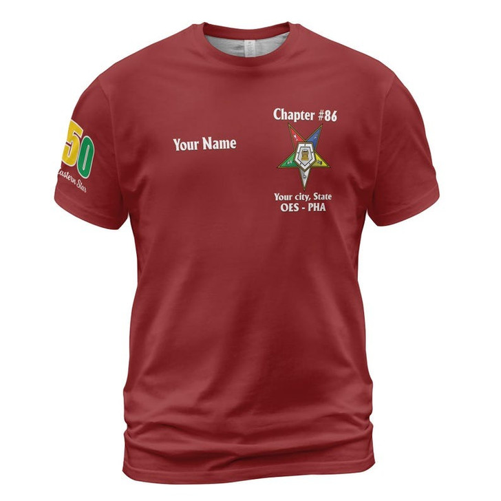 Customized Name Order Of The Eastern Star OES Permissiom To Shine Fatal Diva 3D T-shirt Size S-5XL
