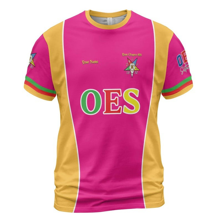 Personalized Name OES Order of Eastern Star 1850 Electa Adah Ruth Esther Martha Freemasonry 3D T-shirt Size S-5XL