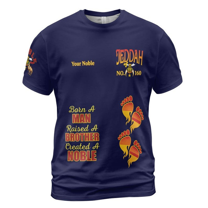 Personalized Name Nobles Mystic Shrine Pharaoh AEAONMS Born Man Created A Noble 3D T-shirt Size S-5XL