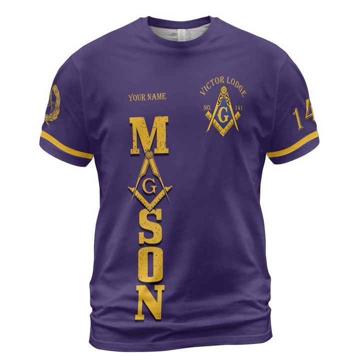 Personalized Lodge Name Faith Hope Charity PHA Prince Hall Affiliation Freemasonry 3D T-shirt Size S-5XL
