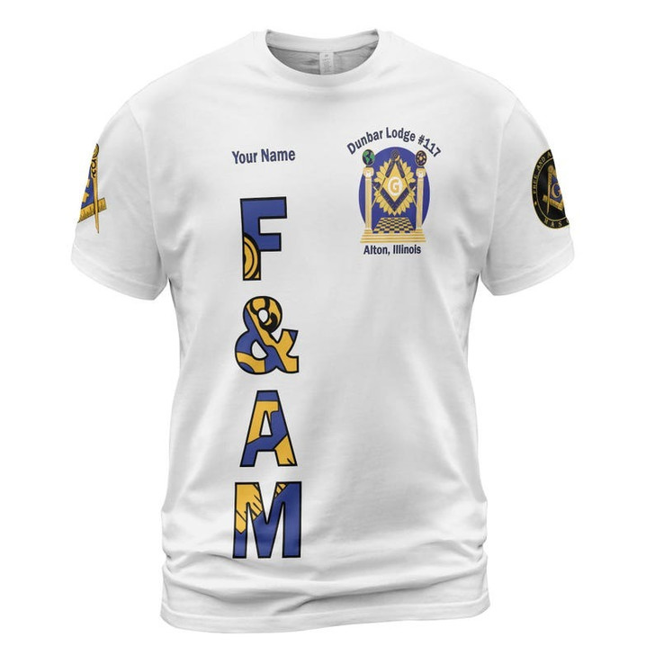 Personalized Lodge Name Freemasonry F&AM PHA They Not Like US Freemasonry 3D 3D T-shirt Size S-5XL