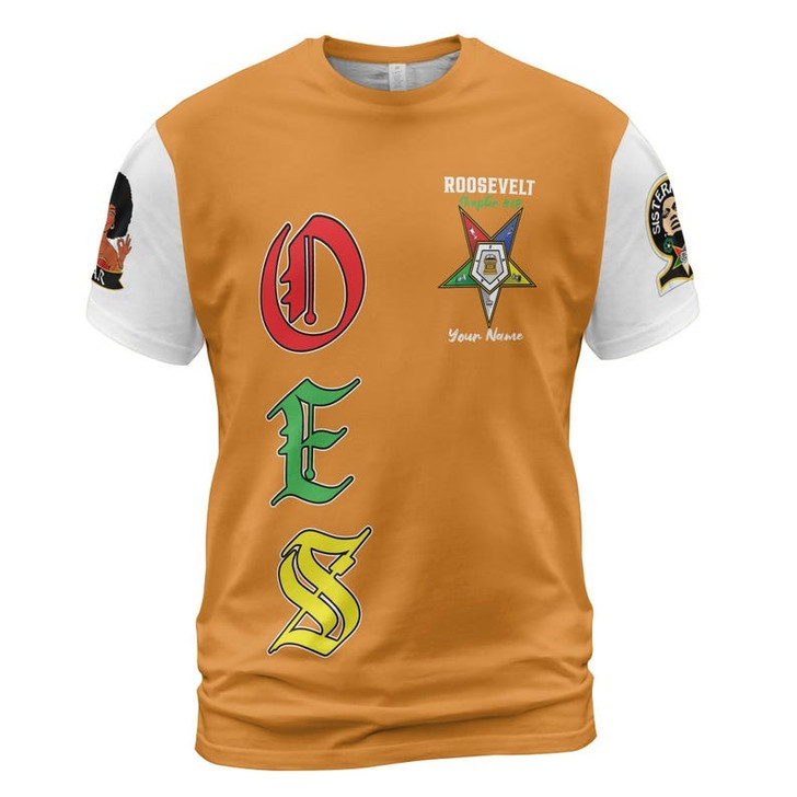 Custom Chapter Name OES Order Of The Eastern Star Sisterhood 3D T-shirt Size S-5XL