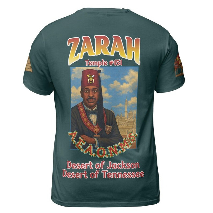 Custom Temple Name Nobles Mystic Shrine AEAONMS 1983 Noble Heritage Freemasonry 3D T-shirt Size S-5XL