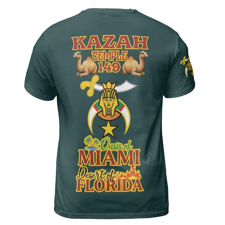 Personalized Temple Name NOBLE of the Mystic Shrine AEAONMS Freemasonry 3D T-shirt Size S-5XL