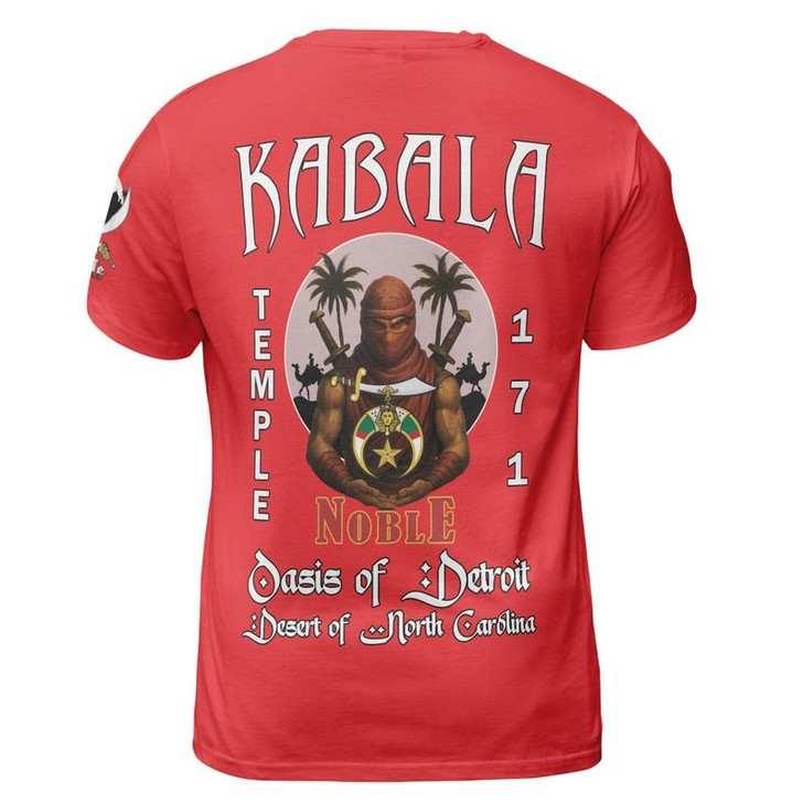 Custom Temple Name Nobles Mystic Shrine AEAONMS Desert Warrior Freemasonry 3D T-shirt Size S-5XL