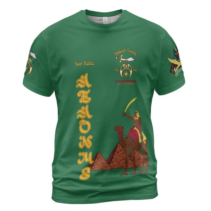 Custom Temple Name Nobles Mystic Shrine AEAONMS They Not Like Us Freemasonry 3D T-shirt Size S-5XL
