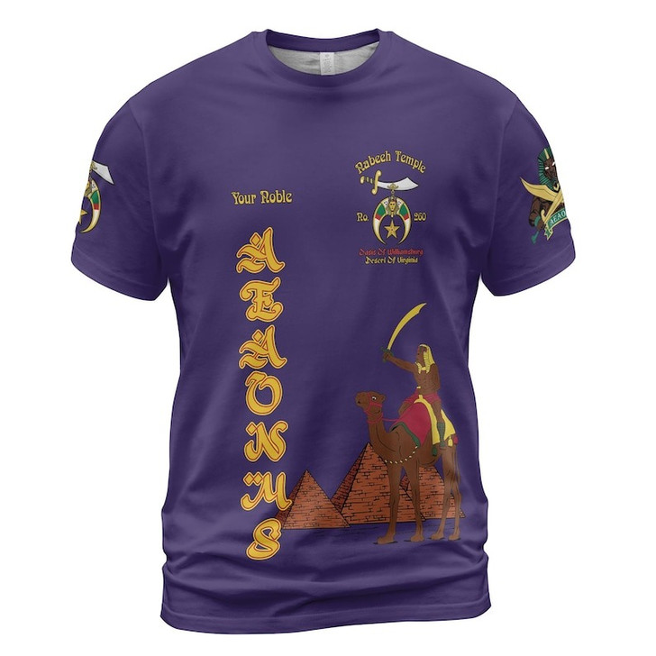 Custom Temple Name Nobles Mystic Shrine AEAONMS They Not Like Us Freemasonry 3D T-shirt Size S-5XL