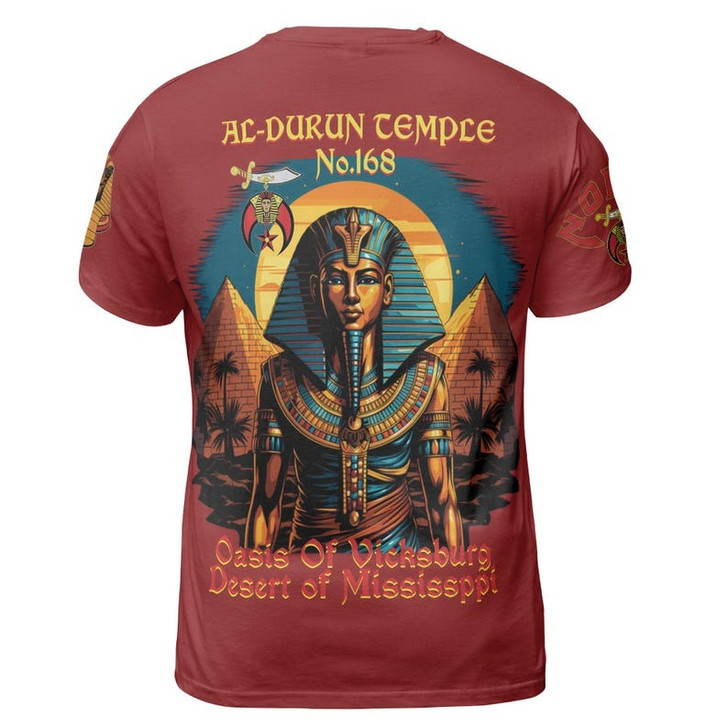 Custom Temple Name Nobles Mystic Shrine AEAONMS King Of The Desert Freemasonry 3D T-shirt Size S-5XL