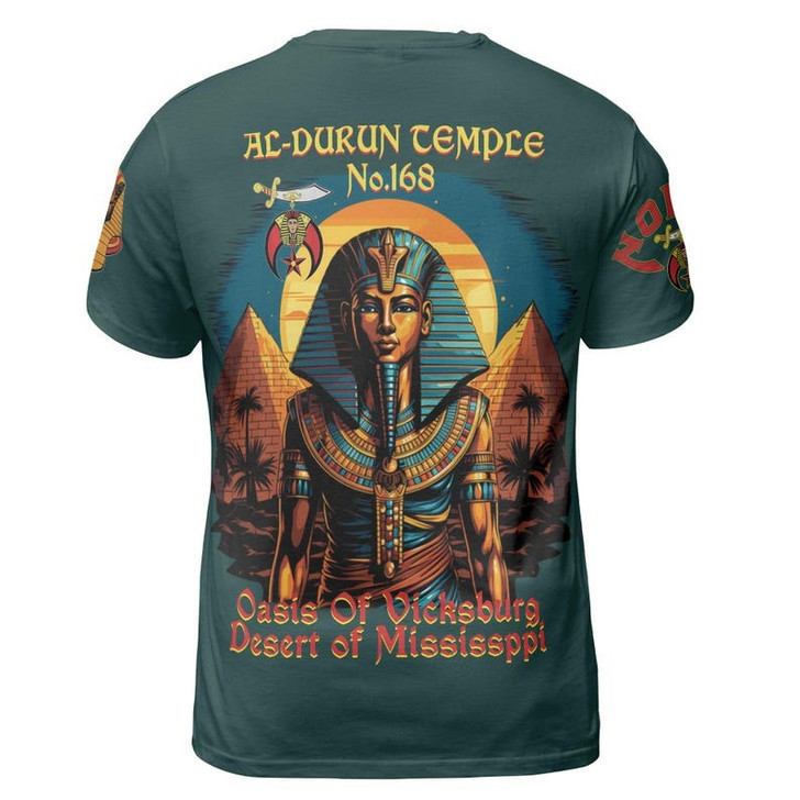 Custom Temple Name Nobles Mystic Shrine AEAONMS King Of The Desert Freemasonry 3D T-shirt Size S-5XL