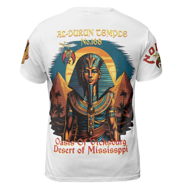 Custom Temple Name Nobles Mystic Shrine AEAONMS King Of The Desert Freemasonry 3D T-shirt Size S-5XL