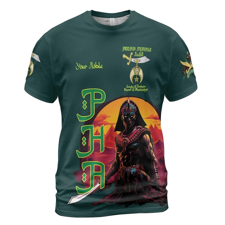 Custom Temple Name Nobles Mystic Shrine AEAONMS Sons Of The Desert Freemasonry 3D T-shirt Size S-5XL