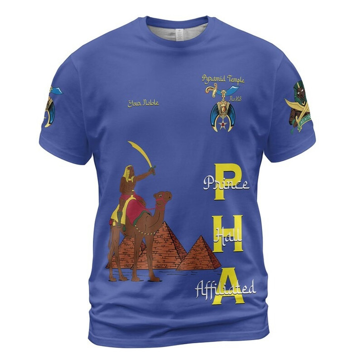 Custom Temple Name Nobles Mystic Shrine AEAONMS Temple Birds Freemasonry 3D T-shirt Size S-5XL