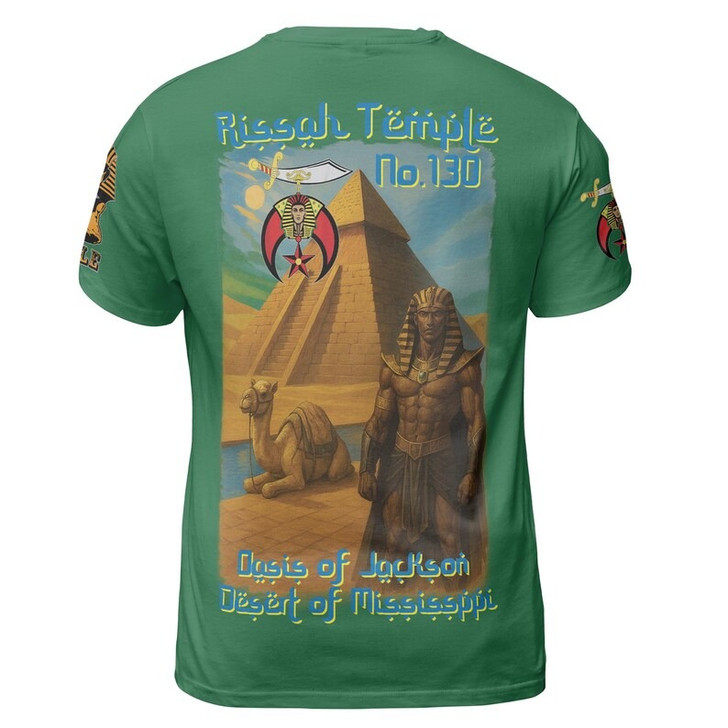 Custom Temple Name Nobles Mystic Shrine AEAONMS Pyramid and Camel Freemasonry 3D T-shirt Size S-5XL