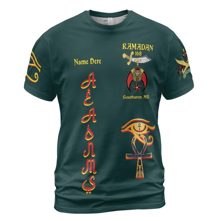 Custom Temple Name Nobles Mystic Shrine AEAONMS You've Been Warned 3D T-shirt Size S-5XL