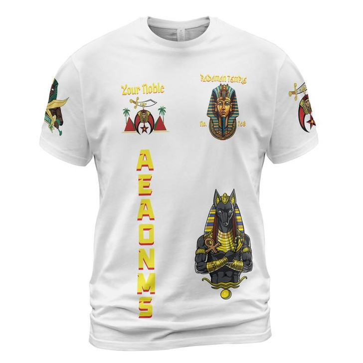 Custom Temple Name Nobles Mystic Shrine AEAONMS Son of the Desert 3D T-shirt Size S-5XL