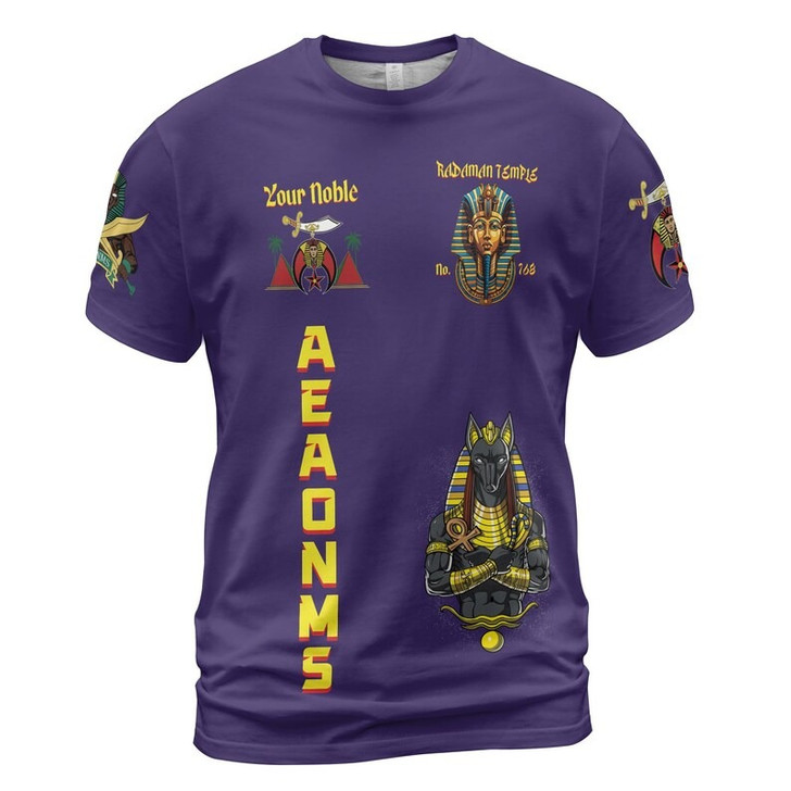 Custom Temple Name Nobles Mystic Shrine AEAONMS Son of the Desert 3D T-shirt Size S-5XL