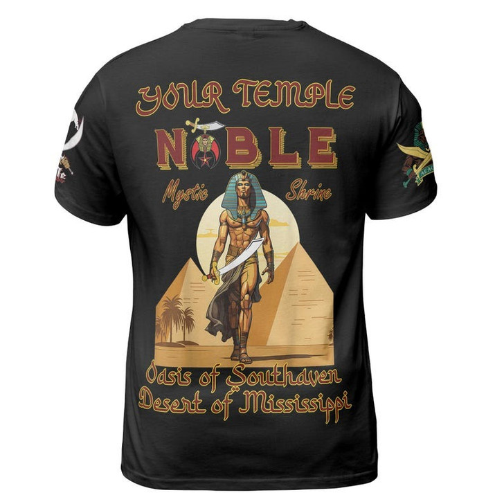 Custom Name Nobles 1893 Of The Mystic Shrine AEAONMS 3D T-shirt Size S-5XL