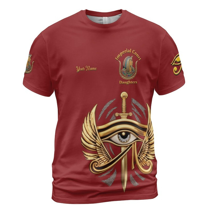 Personalized Court Name DOI Queen of Eternity Shriners AEAONMS 3D T-shirt Size S-5XL