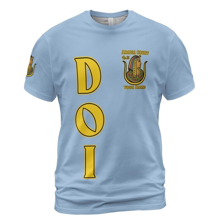 Personalized Court Name DOI Daughters Of Isis Shriners AEAONMS 3D T-shirt Size S-5XL