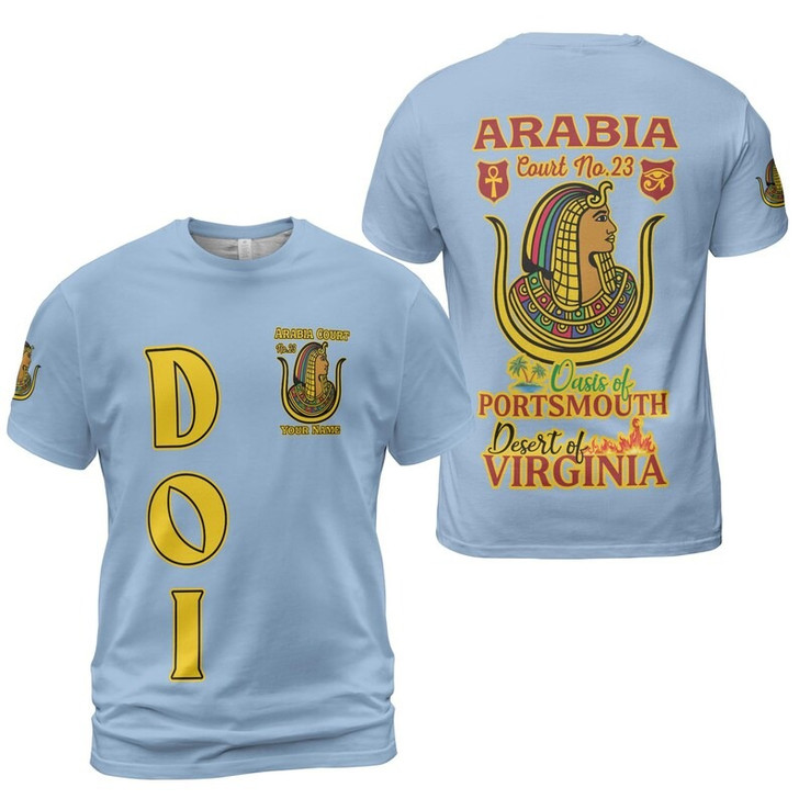 Personalized Court Name DOI Daughters Of Isis Shriners AEAONMS 3D T-shirt Size S-5XL