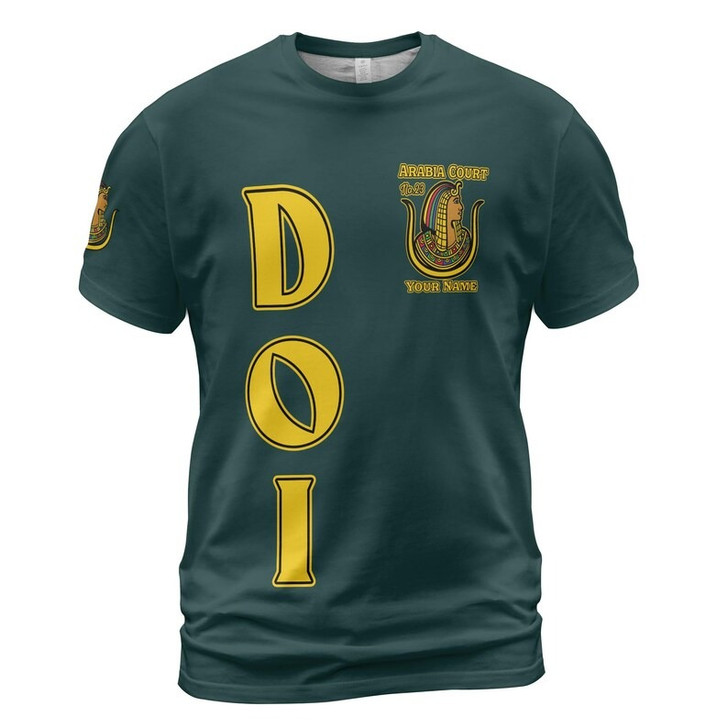 Personalized Court Name DOI Daughters Of Isis Shriners AEAONMS 3D T-shirt Size S-5XL