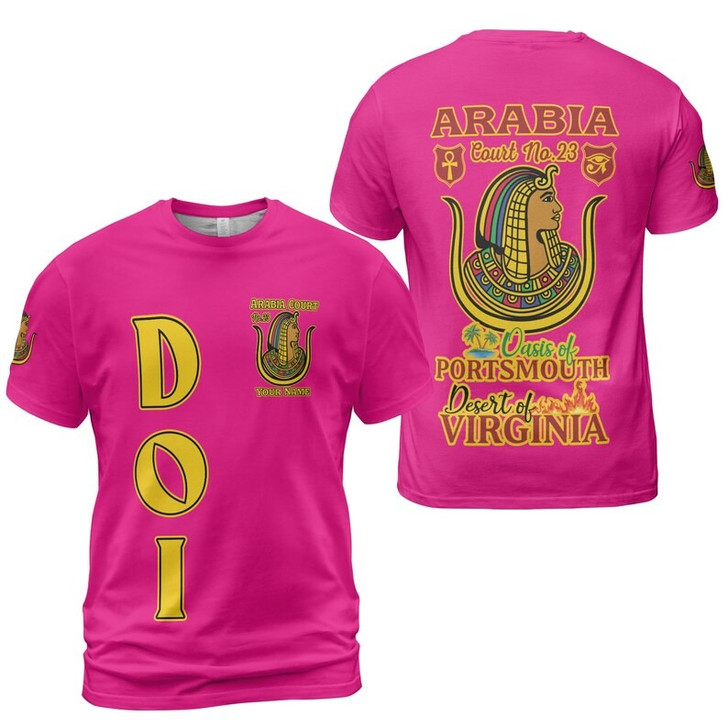 Personalized Court Name DOI Daughters Of Isis Shriners AEAONMS 3D T-shirt Size S-5XL