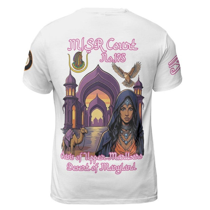 Personalized Court Name DOI Daughters Of Isis Purple Lady Shriners AEAONMS3D T-shirt Size S-5XL