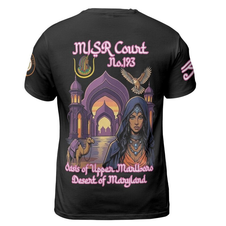 Personalized Court Name DOI Daughters Of Isis Purple Lady Shriners AEAONMS3D T-shirt Size S-5XL