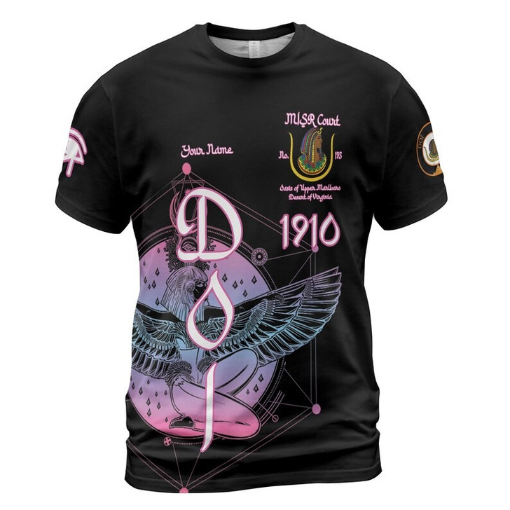 Personalized Court Name DOI Daughters Of Isis Purple Lady Shriners AEAONMS3D T-shirt Size S-5XL