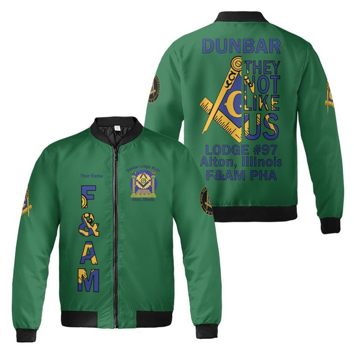 Personalized Lodge Name Freemasonry F&AM PHA They Not Like US Freemasonry 3D Bomber Jacket Size S-5XL