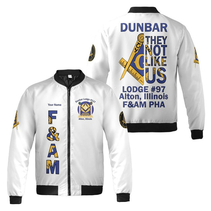 Personalized Lodge Name Freemasonry F&AM PHA They Not Like US Freemasonry 3D Bomber Jacket Size S-5XL