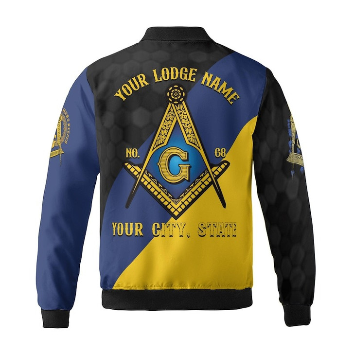 Personalized Name Freemasonry Brother Keeper Masonic 3D Bomber Jacket Size S-5XL