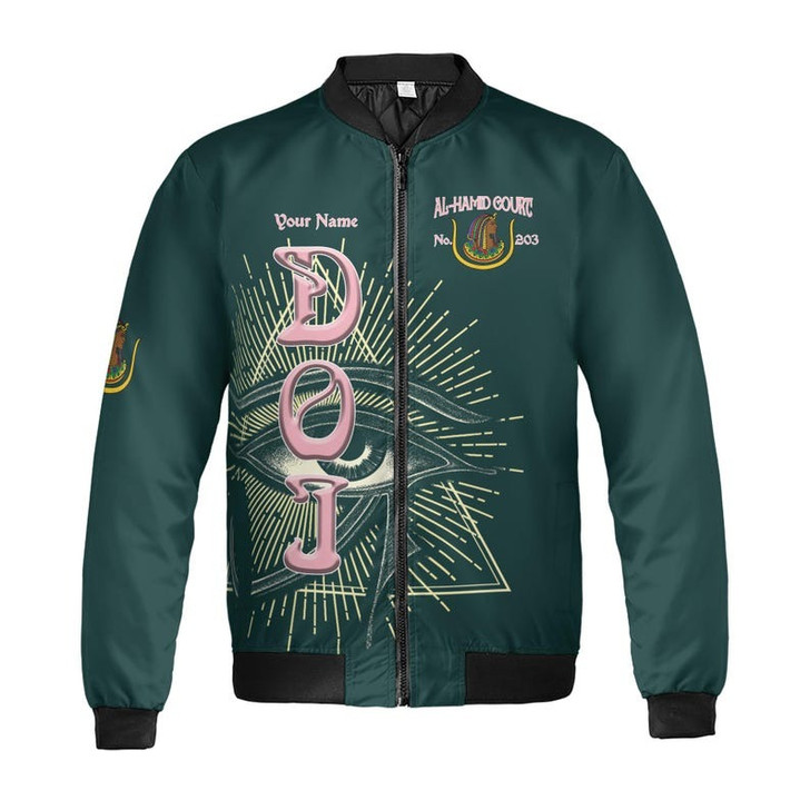 Personalized Court Name DOI Egyptian Ancient Sunset Sovereign 3D Bomber Jacket Size S-5XL