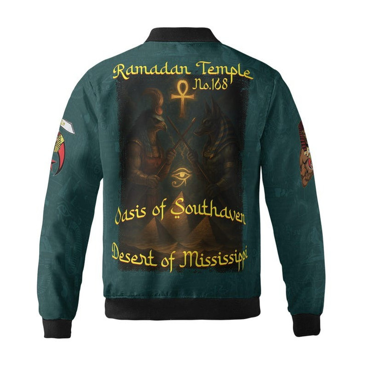 Custom Temple Name Nobles Mystic Shrine AEAONMS I'm That Noble They Warn Your About Freemasonry 3D Bomber Jacket Size S-5XL