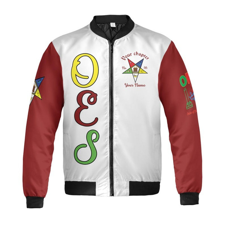 Custom Chapter Name OES Order Of The Eastern Star I Am My Sisters Keeper 3D Bomber Jacket Size S-5XL