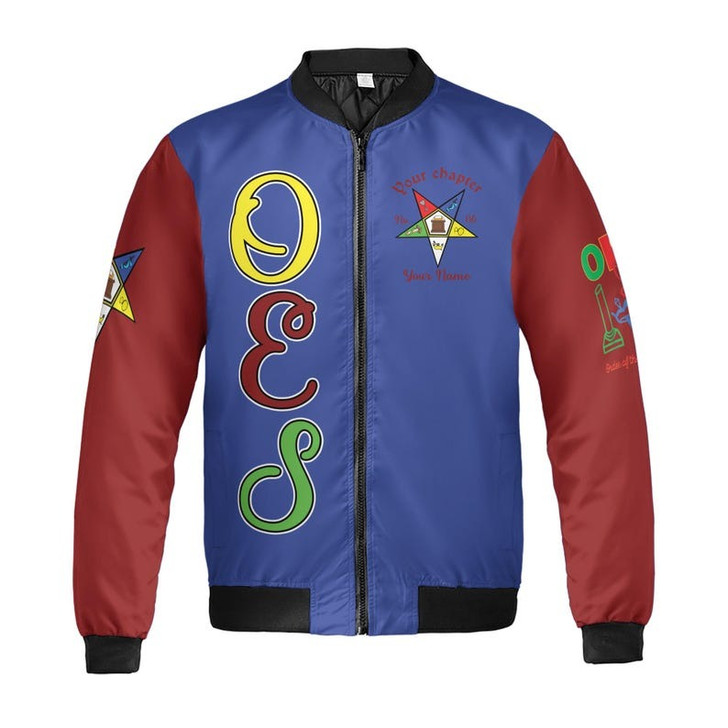 Custom Chapter Name OES Order Of The Eastern Star I Am My Sisters Keeper 3D Bomber Jacket Size S-5XL