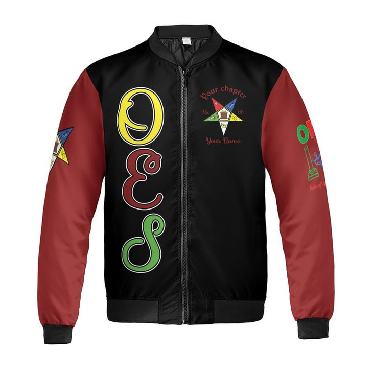 Custom Chapter Name OES Order Of The Eastern Star I Am My Sisters Keeper 3D Bomber Jacket Size S-5XL