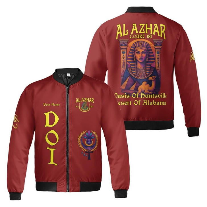 Custom Name DOI Daughters Of Isis Echoes of the Nile AEAONMS Multi Color 3D Bomber Jacket Size S-5XL