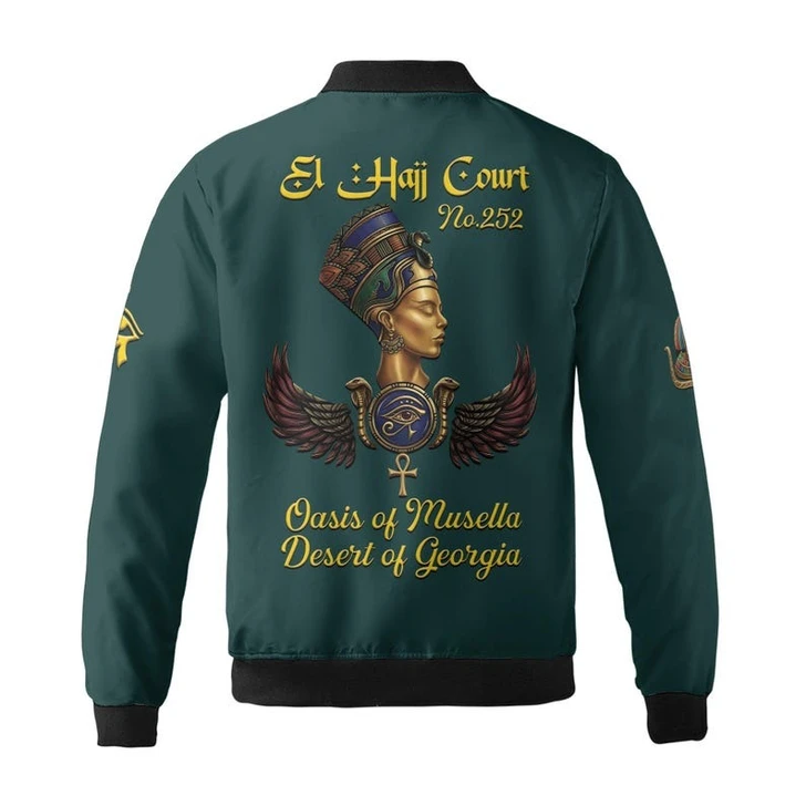 Personalized Court Name DOI Queen of Eternity Shriners AEAONMS 3D Bomber Jacket Size S-5XL