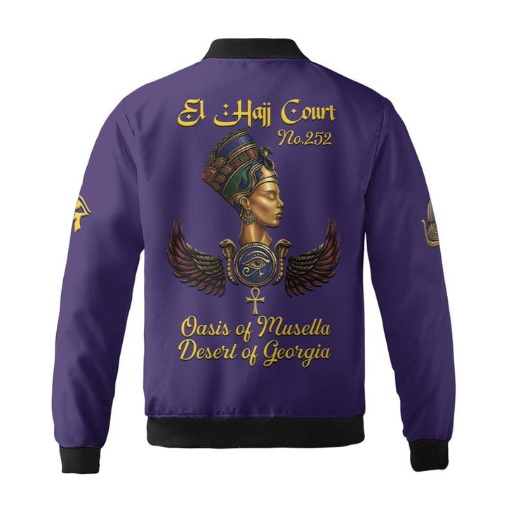 Personalized Court Name DOI Queen of Eternity Shriners AEAONMS 3D Bomber Jacket Size S-5XL