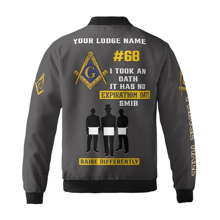 Personalized Name Freemasonry I Took An Oath Smib 357 Prince Hall 3D Bomber Jacket Size S-5XL