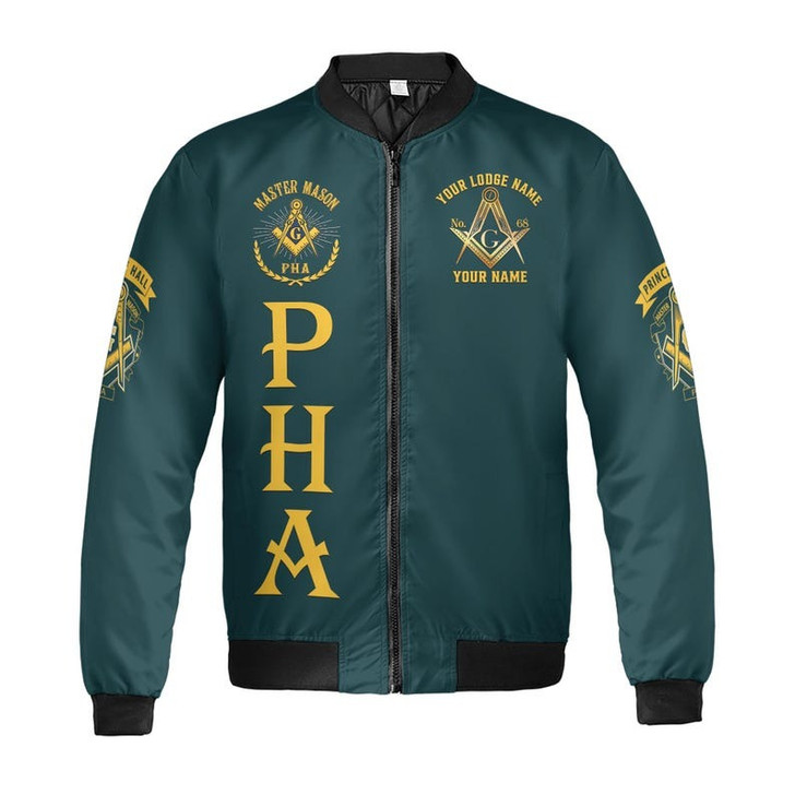 Custom Name Freemasonry 357 Prince Hall Mason 3D Bomber Jacket Size S-5XL
