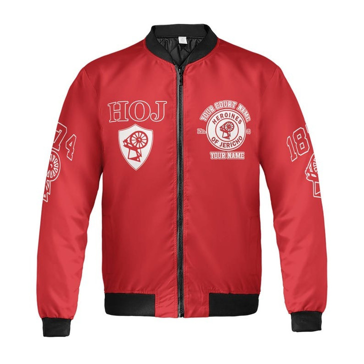 Customized Name HOJ Heroines Of Jericho 1874 Edsel Swift Balls 3D Bomber Jacket Size S-5XL